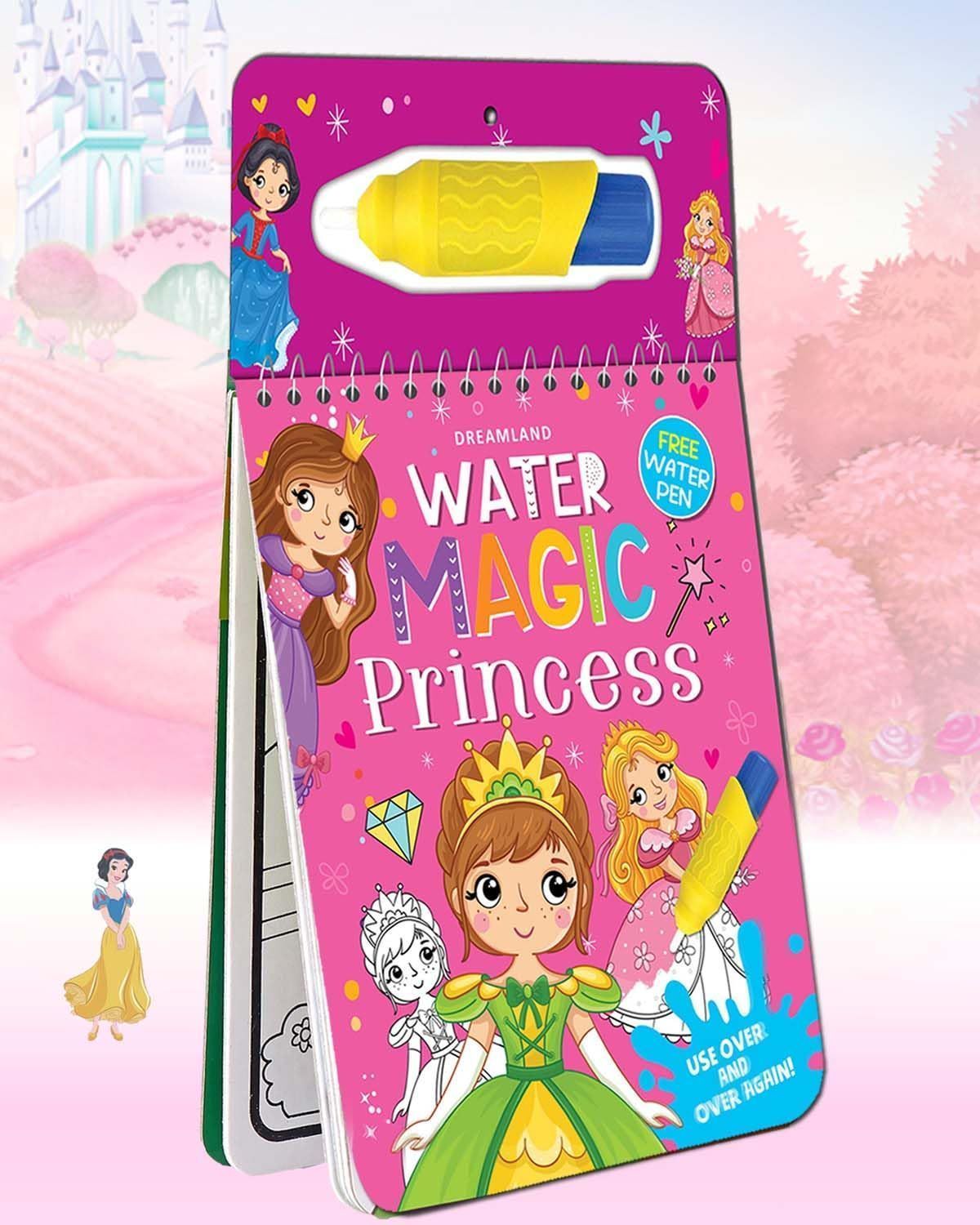 Water Magic Princess- With Water Pen - Use over and over again : Children Drawing, Painting & Colouring by Dreamland Publications ISBN 9788194298014 Dreamland Publications
