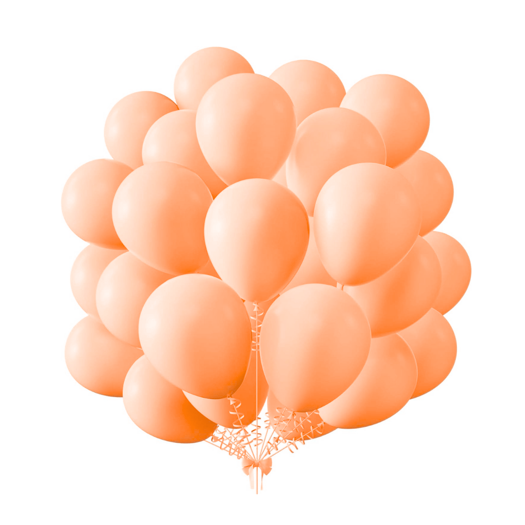 Macaron Pastel Orange Premium Latex Balloons 10" - 50PC