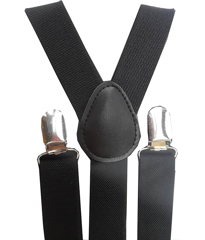 Kaku Fancy Dresses Suspender Costume Accessory -Black, Adult, For Boys & Girls