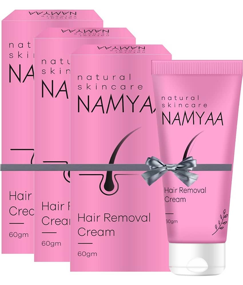 Namyaa Hair Removal Cream 180Gm &After Wax Serum Cream|For Bikini, Underarms, Legs|Pack Of 3
