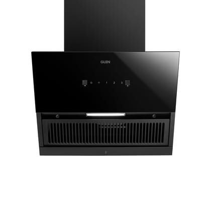 Auto Clean Glass Filterless Chimney with Heat Sensor 1400 m3/h 60/75/90cm (CH 6064 HSR BL AC)