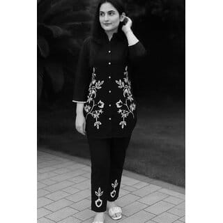 UFC  BLACK COLOR CO-ORD SET-000113