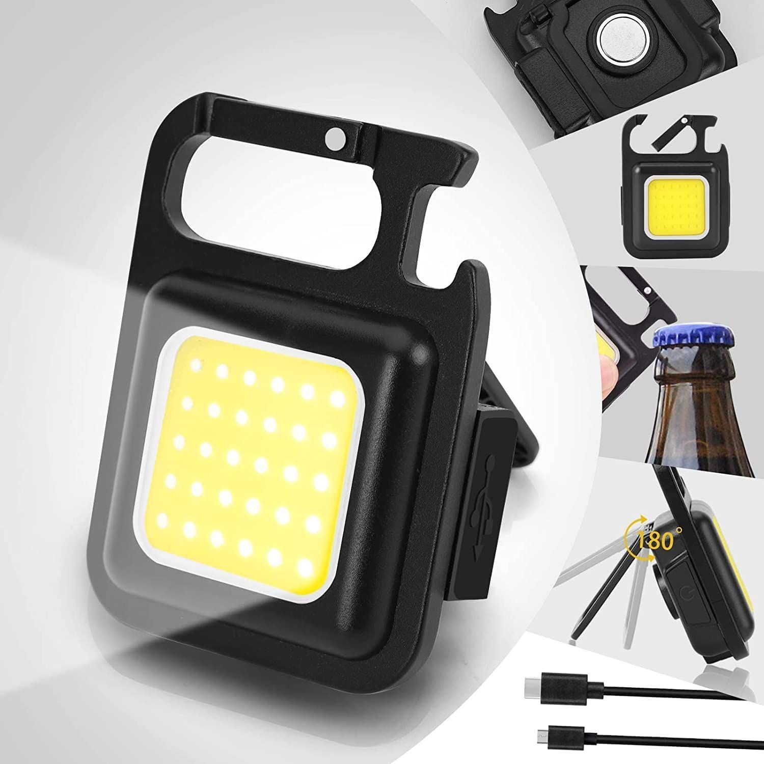 Multifunction Keychain Led Light with Bottle Opener