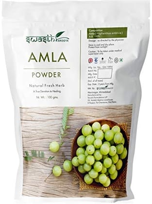 Swasth Arogya Amla (Seedless) Powder, 1 Pack (100g) Swasth Arogya Amla (Seedless) Powder, 1 Pack (100g)