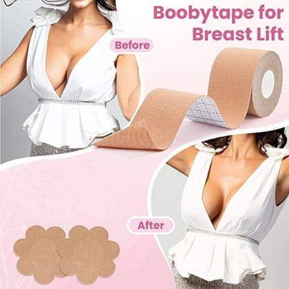 Boob Tape | Nipple Pasties Multipurpose Nipple Tape for Women Push Up & Lifting Body Tape for Women Breast Tape Breast Lift Bra Tape