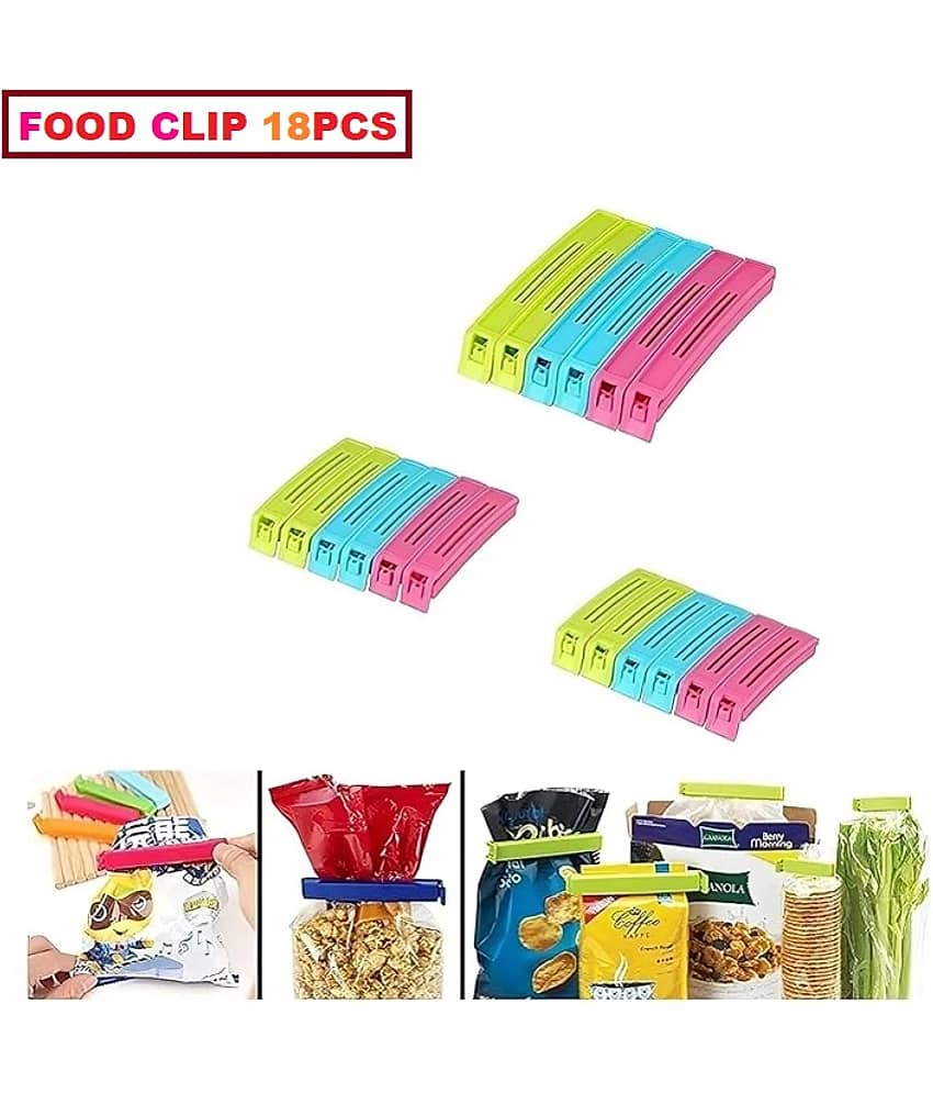 18Pc Plastic Food Snack Bag Pouch Clip Sealer