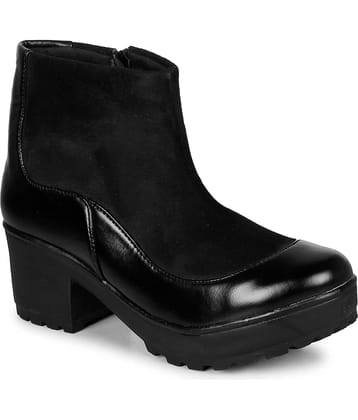 Ishransh - Black Women's Ankle Length Boots