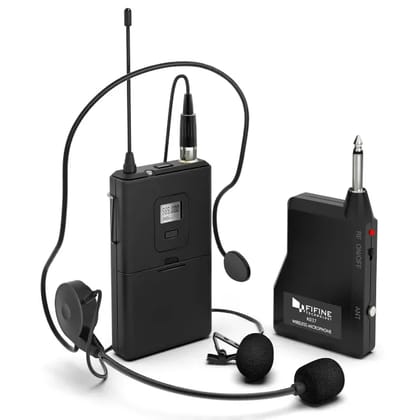 (Refurbished) Fifine K037B - Wireless Lavalier Lapel Microphone With Headset (Refurbished) Fifine K037B - Wireless Lavalier Lapel Microphone With Headset