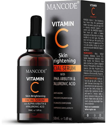 Mancode Face Serum Vitamin C Daily Care For All Skin Type ( Pack of 1 )