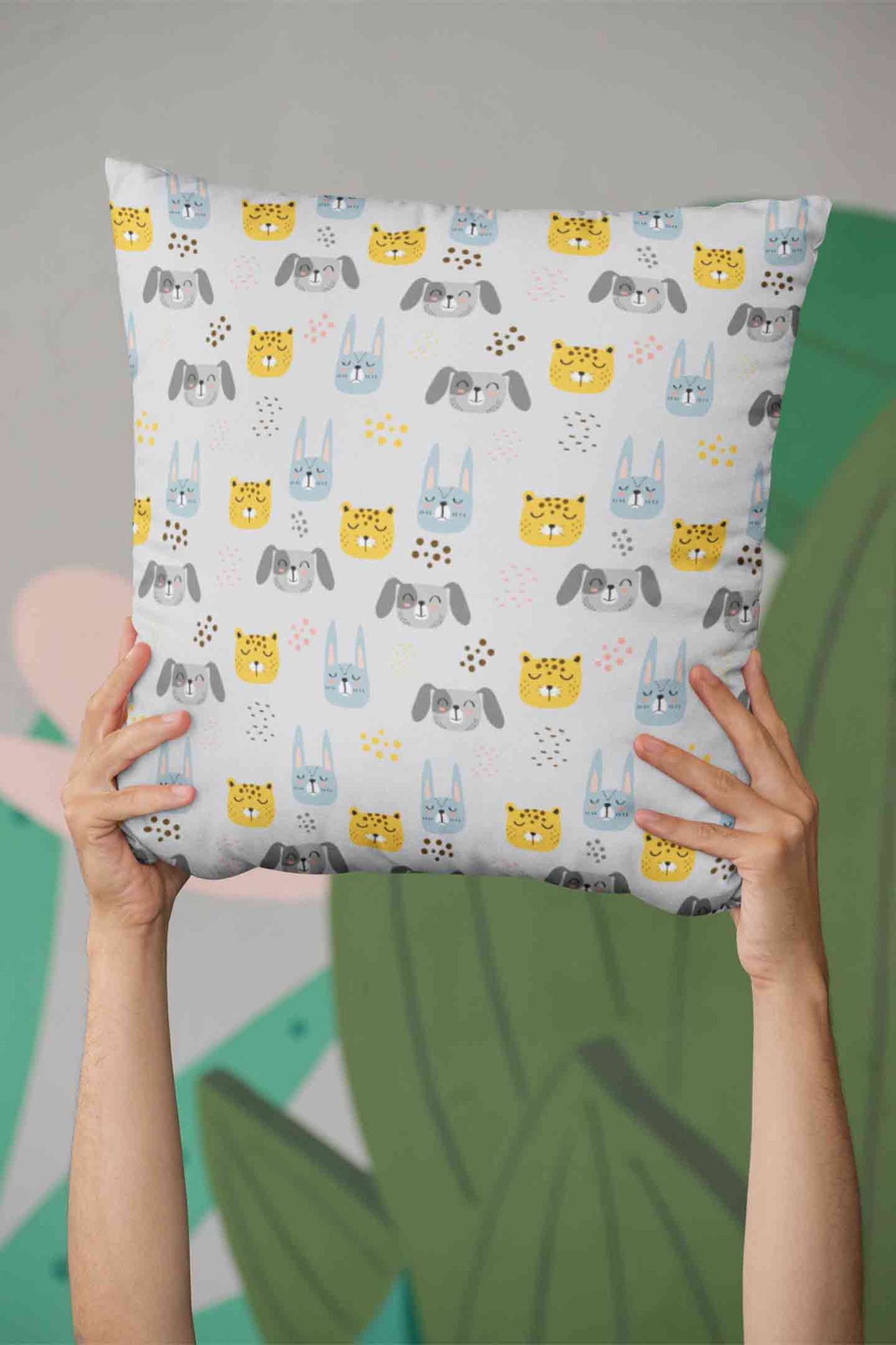 Animal Friends Cushion Cover