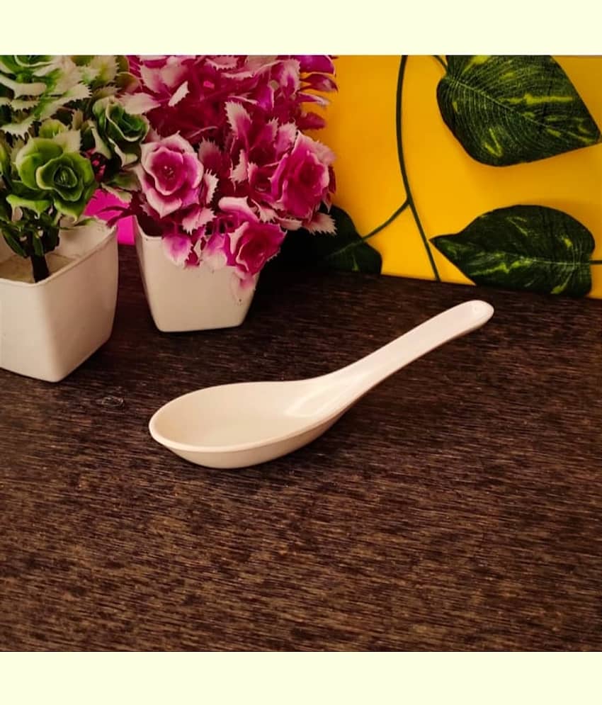 ULTIMATE SHOPPING NETWORK Pink Plastic Serving Spoon Set (Pack of 6) ( Set of 6 )