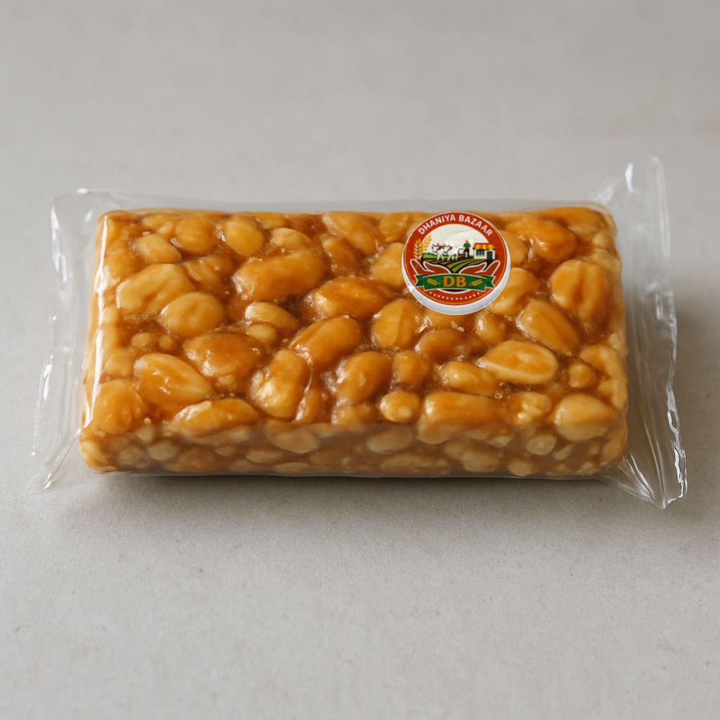 Dhaniya Bazaar's peanut chikki