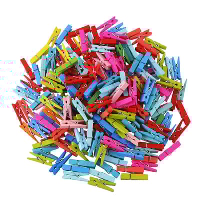 Multipurpose Wooden Clips  / Cloth Pegs (Small, 50 Pcs)
