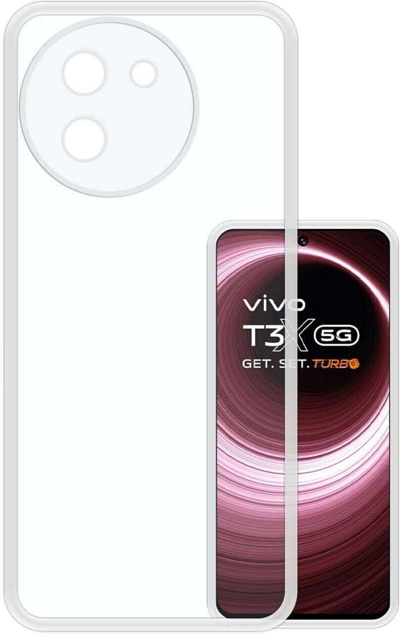 PLUGTECH TPU Ultra Hybrid Clear Camera Protection Back Cover Case for Vivo T3X,Vivo Y58