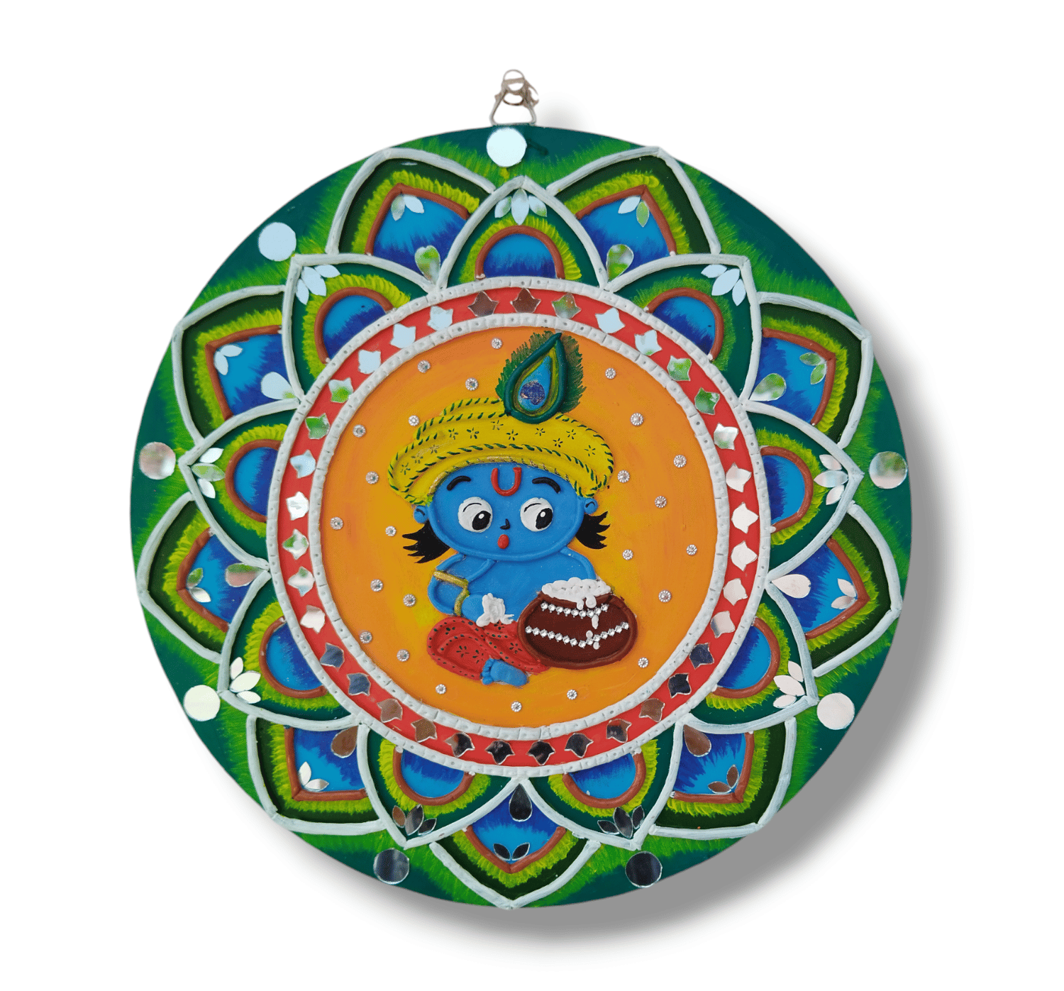 Aarya ovation Lippan art wall hanging for home decoration /living room/kids room / garden décor.kahnaji