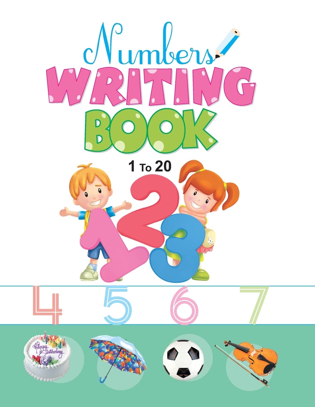 Number Writing Book: 1 to 20 [Paperback] [May 01, 2024] LS Editorial Team