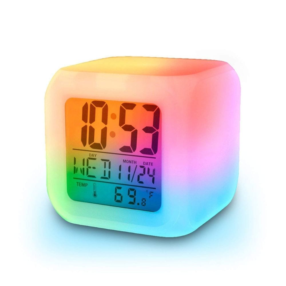 7 COLOR CHANGING CLOCK