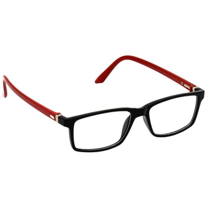 Hrinkar Plastic Full Rim Rectangle eyeglass frames Men & Women - HFRM-BK-RD-11