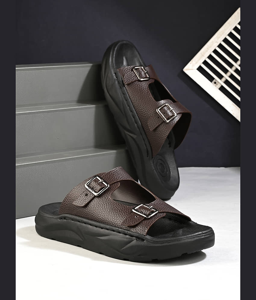 NAAL Brown Men's Slide Flip Flop