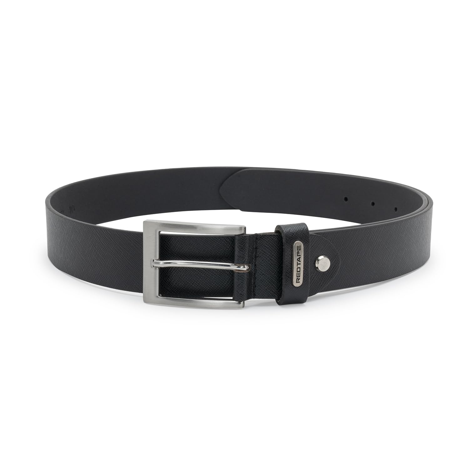 Red Tape Textured Leather Belt For Men | Classic And Durable