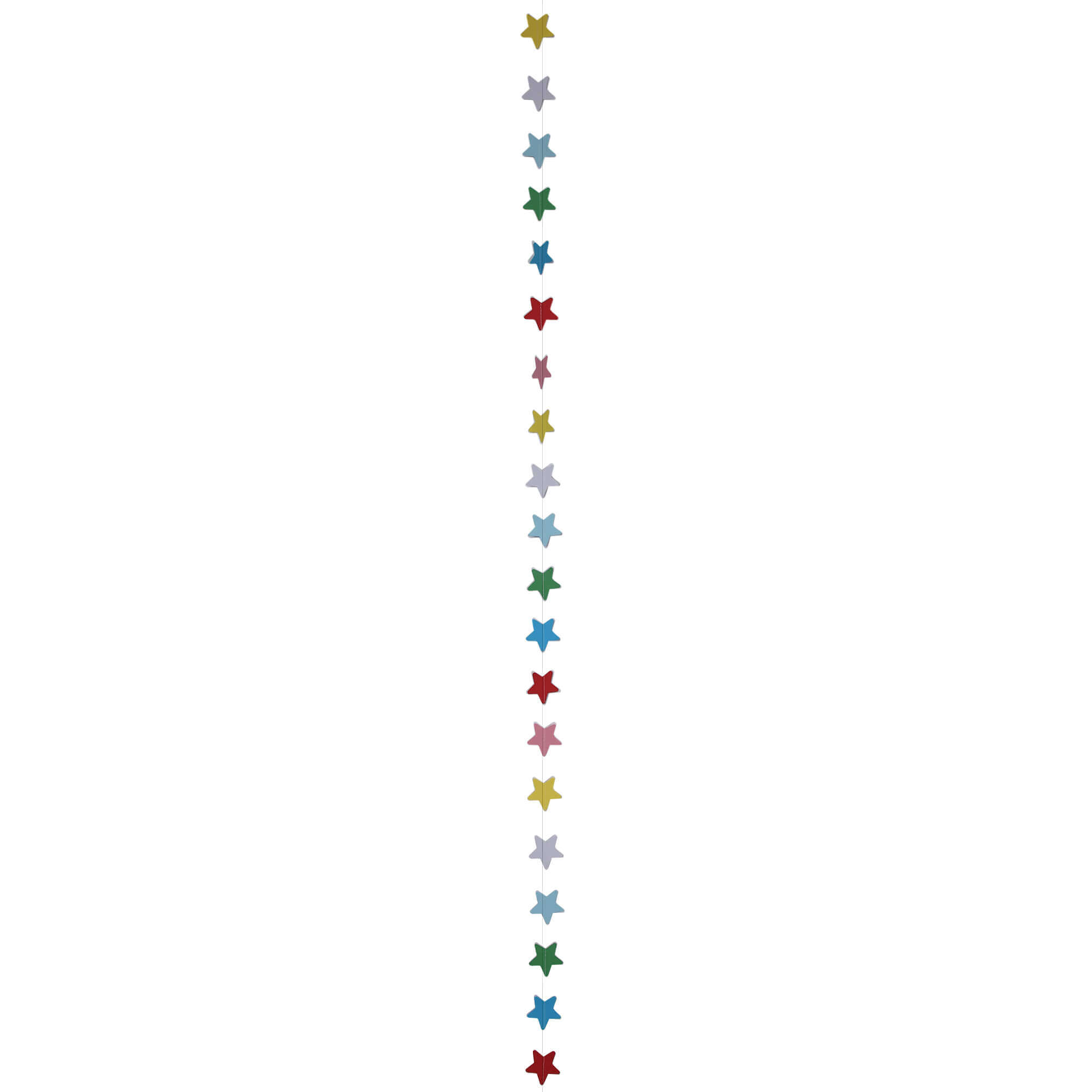 Wanna Party Multi Color 3D Star String Hanging Decoration
