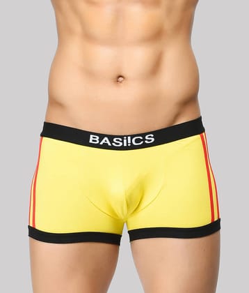 BASIICS By La Intimo Pack of 1 Spandex Trunks For Men's ( Yellow )