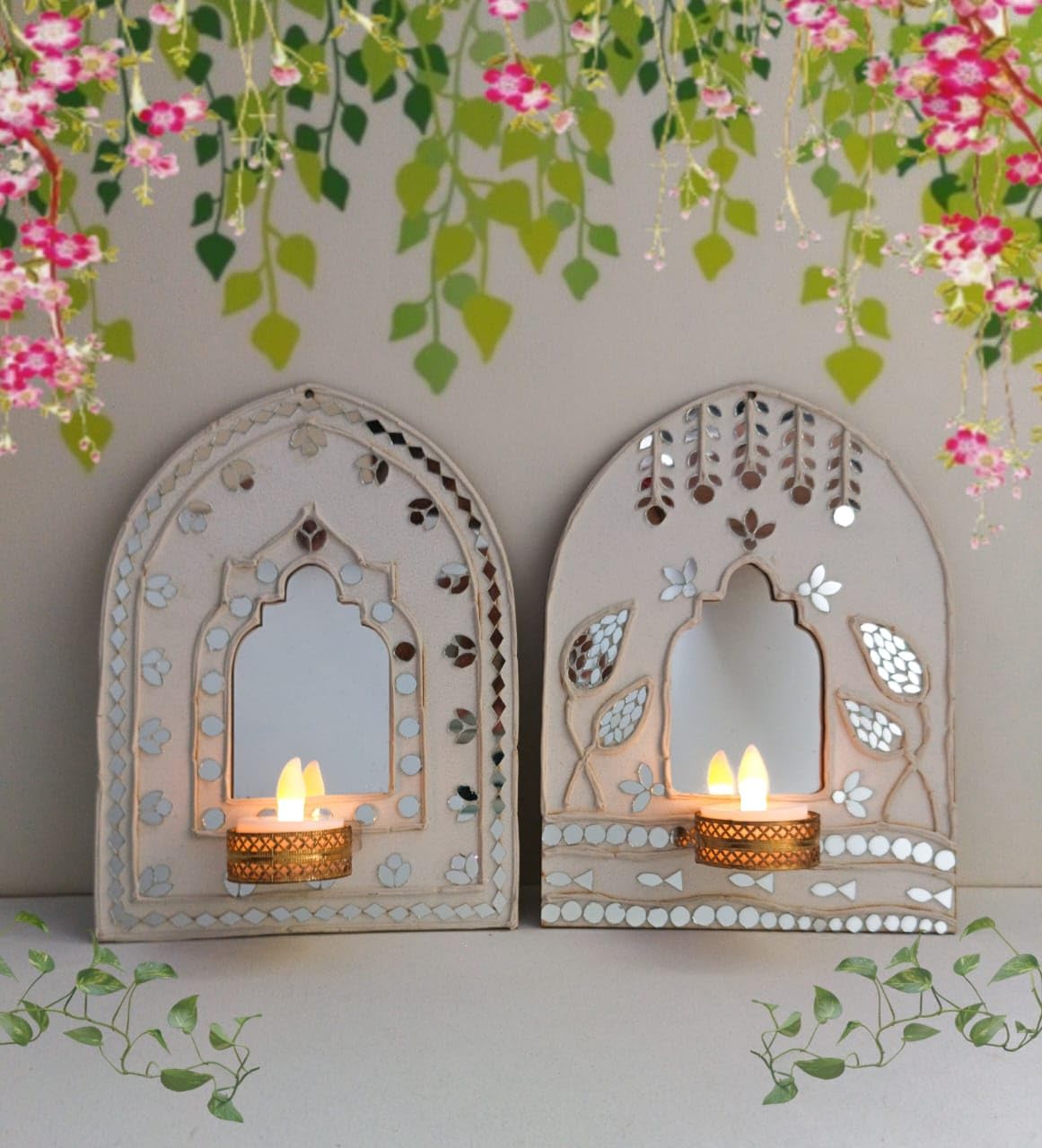 The brown box -Lippan Art Wall Decor,Jharokha Wall Decor,Handicraft Items For Home,Handicraft Gifts,Traditinal Decor-Engineered Wood,20 Cm