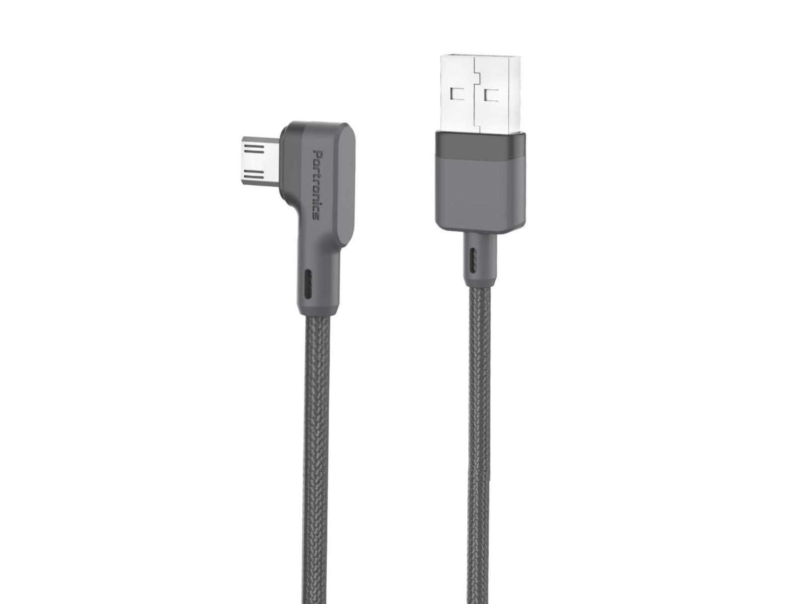 Portronics Konnect L Micro USB Charge & Sync Function, Quality Material, 1.2-Meter Long, Durable & Safe - Black