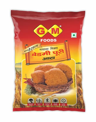 GM Foods Bedmi Puri Atta Mix 1kg (Pack of 2)| Ready to Cook Urad Dal & Wheat Flour Mix | Instant Masala Puri for Authentic North Indian Breakfast | Atta for Soft & Crispy Bedmi Poori GM Foods Bedmi Puri Atta Mix 1kg (Pack of 2)| Ready to Cook Urad Dal & Wheat Flour Mix | Instant Masala Puri for Authentic North Indian Breakfast | Atta for Soft & Crispy Bedmi Poori