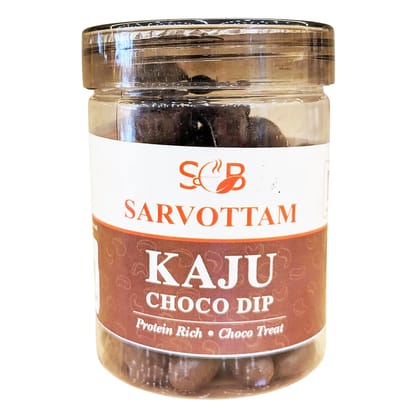Sarvottam Premium Kaju Choco Dip 250g Box | Crunchy Cashews Coated in Rich Chocolate | Delicious Fusion Sweet Snack | Perfect for Gifting & Celebrations Sarvottam Premium Kaju Choco Dip 250g Box | Crunchy Cashews Coated in Rich Chocolate | Delicious Fusion Sweet Snack | Perfect for Gifting & Celebrations