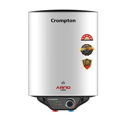 Crompton Arno Neo 10-L 5 Star Rated Storage Water Heater with Advanced 3 Level Safety National Energy Conservation Award Winner 2023 Crompton Arno Neo 10-L 5 Star Rated Storage Water Heater with Advanced 3 Level Safety National Energy Conservation Award 