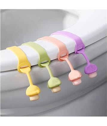 Purple Dust  Silicone Toilet Seat Lifter,Avoid Touching Toilet Cover, Resusable and Washable Toilet Seat Lifter (Pack of 3)