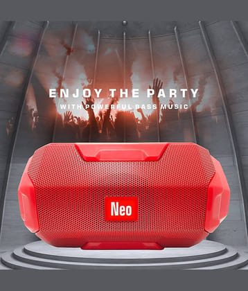 Neo 206 BLUE 5 W Bluetooth Speaker Bluetooth v5.0 with USB,SD card Slot,Call function Playback Time 4 hrs Blue