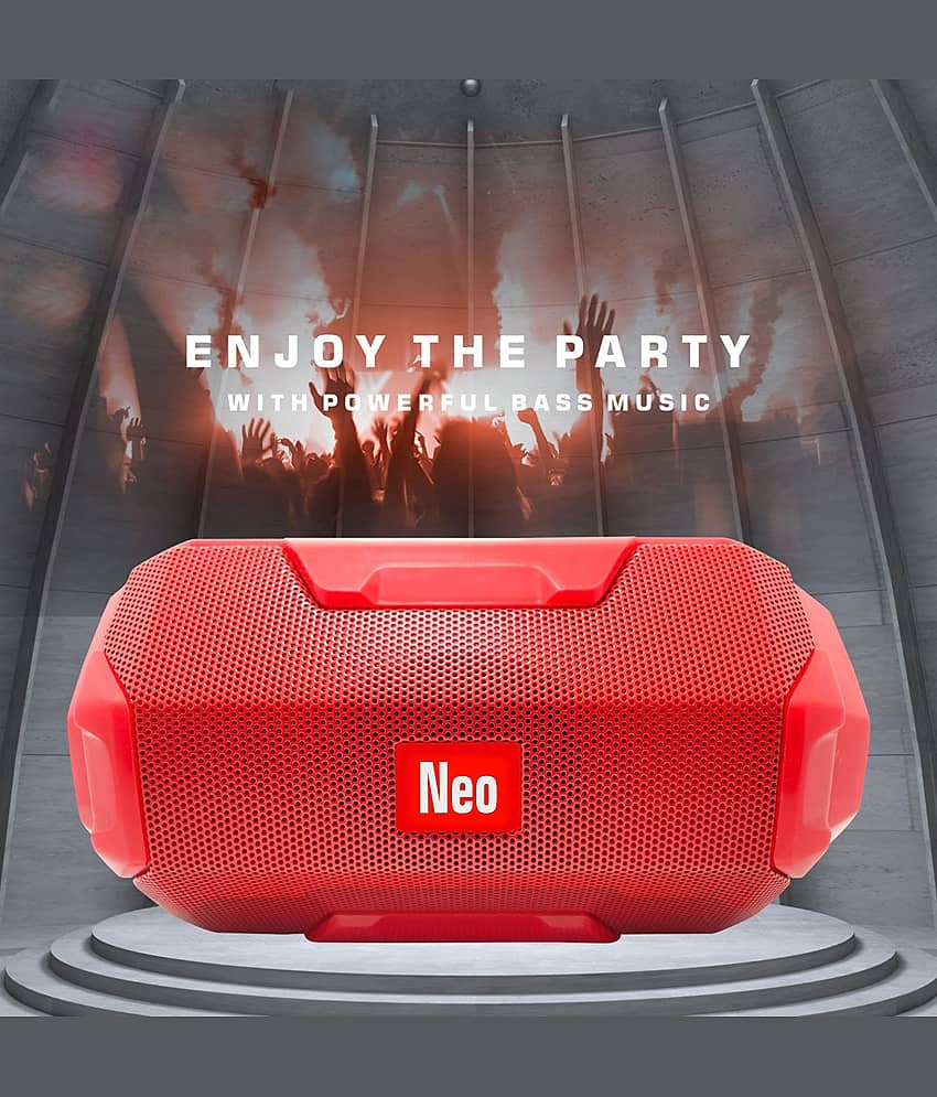Neo 206 BLUE 5 W Bluetooth Speaker Bluetooth v5.0 with USB,SD card Slot,Call function Playback Time 4 hrs Blue