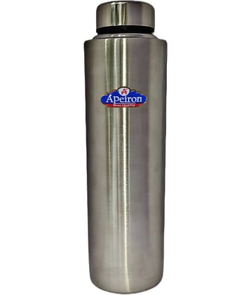 APEIRON - Matt Fridge Bottle Silver 1000 mL Fridge Water Bottle ( Set of 1 )