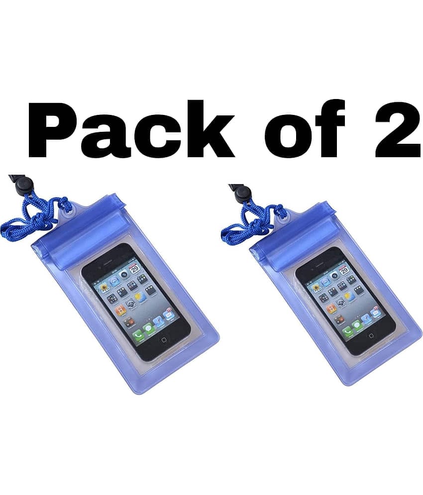 GMPex Waterproof Pouch Bag Cover for Mobile Phone (Pack of 2) Travel Pouch