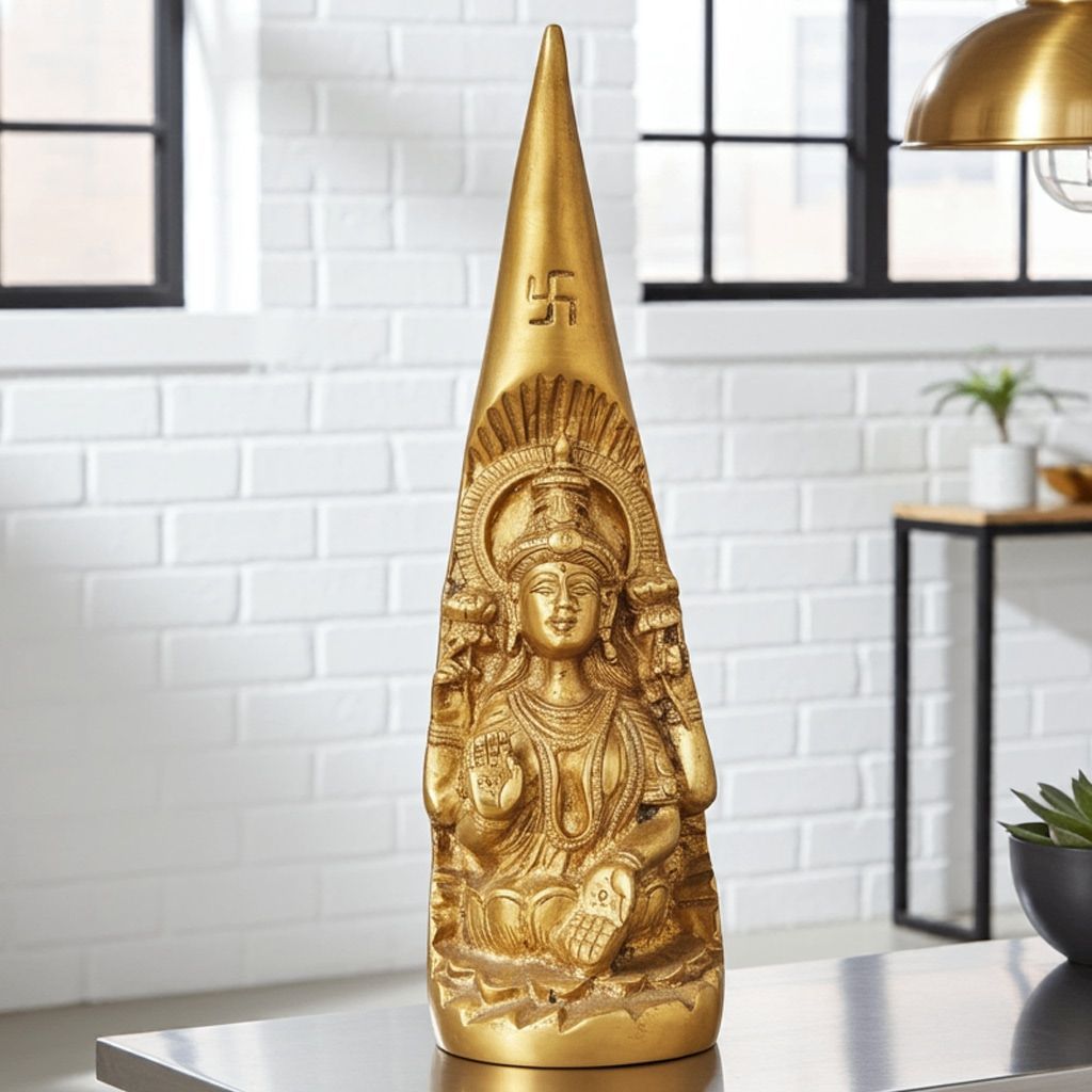 Brass Showpiece Teeth Laxmi Ji Statue (BSMAS248)