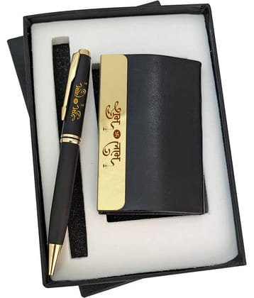 KK CROSI Subh Labh Written on Pen and Card-Holder for Gifting in Festivals Office Set