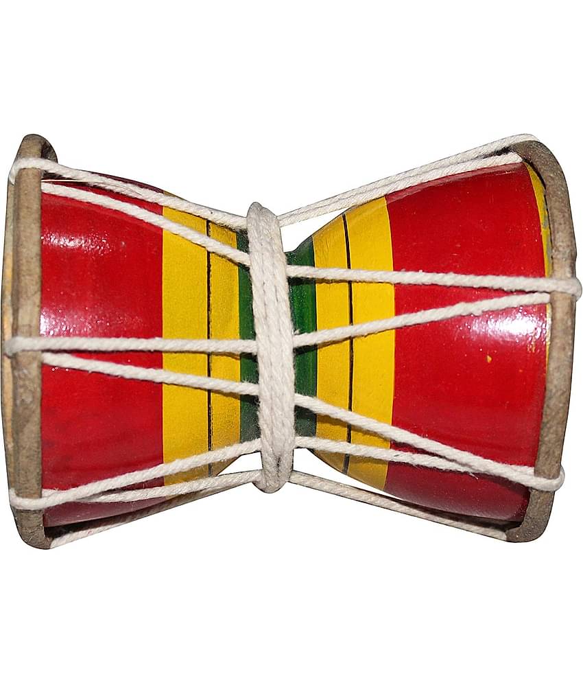 Kaku Fancy Dresses Lord Shiv Ji Damroo of Ramleela / Dussehra / Mythological Character - Free Size, for Unisex