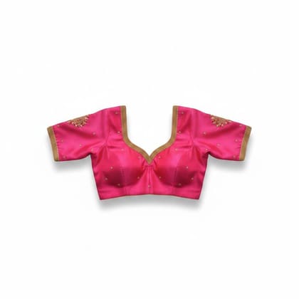 Women's Embroidered Pink Ethnic Blouse
