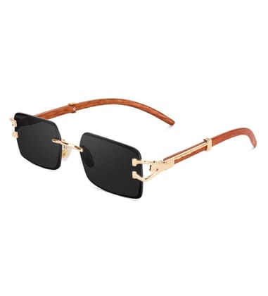 Classic Metal Unisex UV400 Protection Sunglasses (Black)