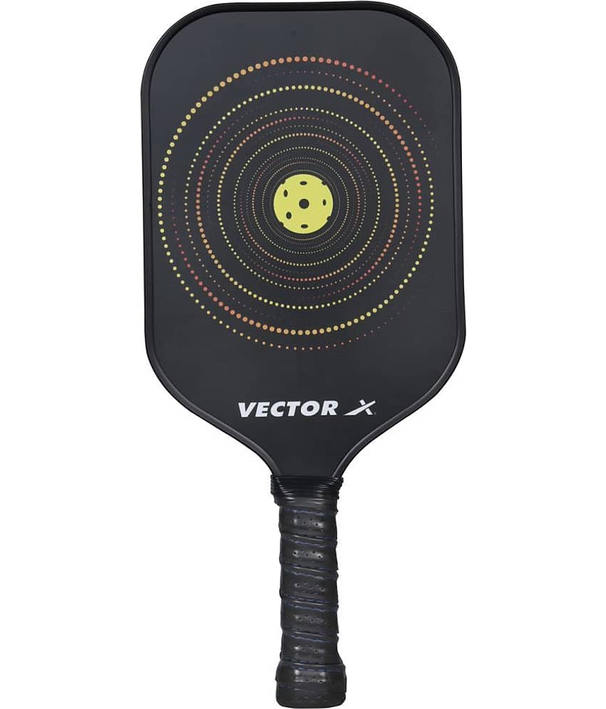 Vector X Pickle Bat, Lightweight Carbon Fiber Material, Face Honeycomb Composite Core Paddle Low Edge Guard, Durable, Lightweight Pickleball Racket Black Color