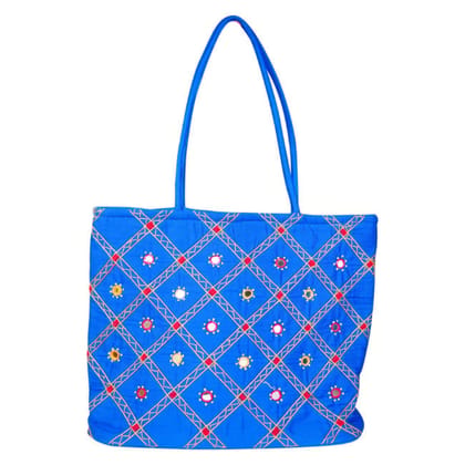 Banjara Handamade Jali Mothi Bag Blue Color Banjara Handamade Jali Mothi Bag Blue Color