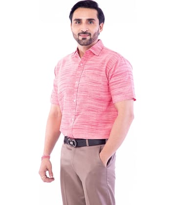 DESHBANDHU DBK - Pink Cotton Regular Fit Men's Formal Shirt (Pack of 1)