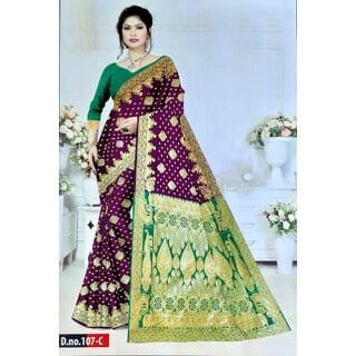 Silk Purple Saree