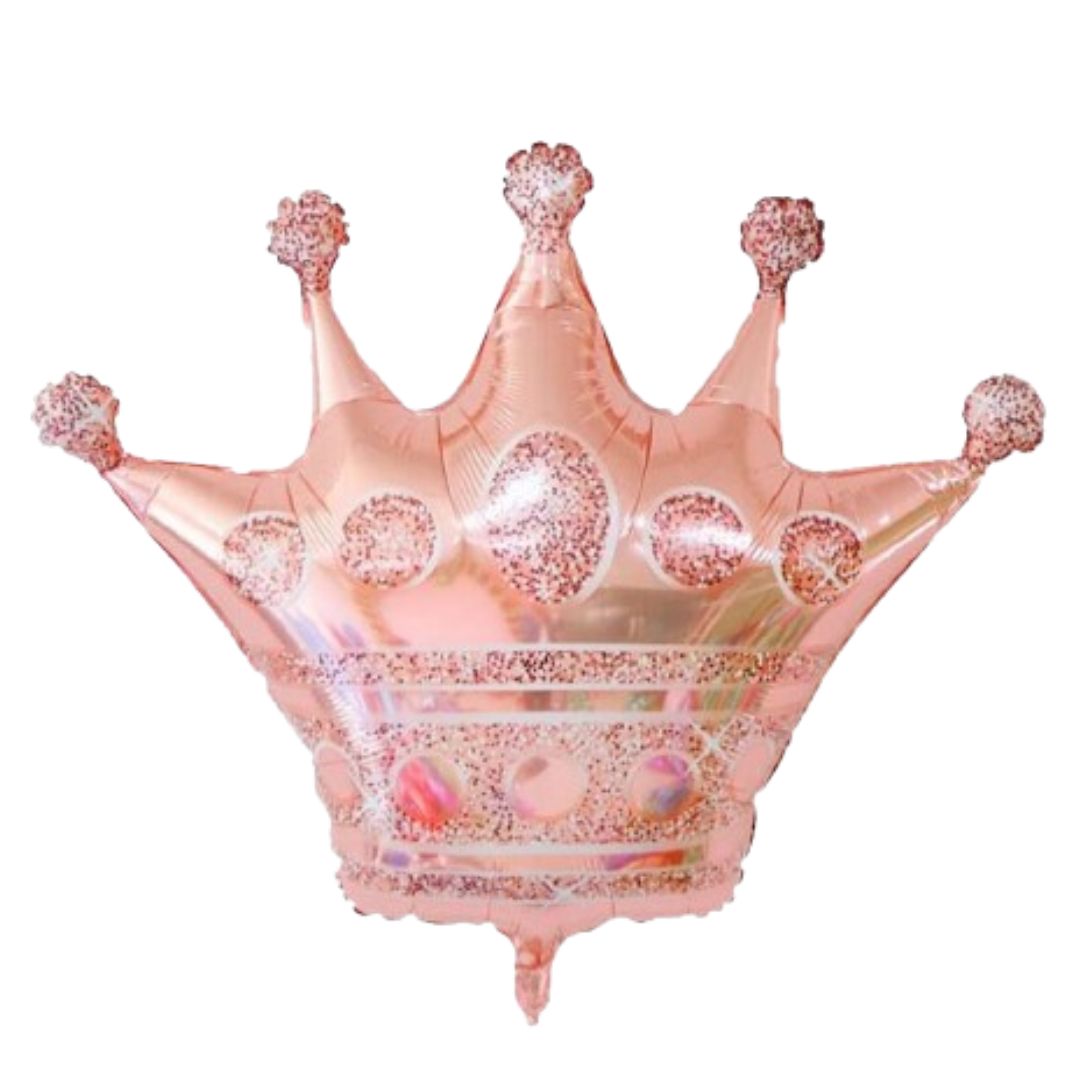 Rose Gold Crown Shaped Foil Balloon - 26 inches - 1PC
