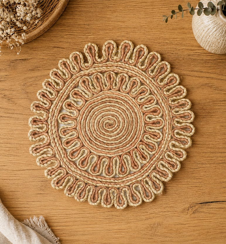 Handcrafted Jute Door Mat