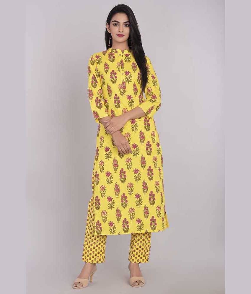 Kbz Cotton Kurti With Pants - Stitched Suit