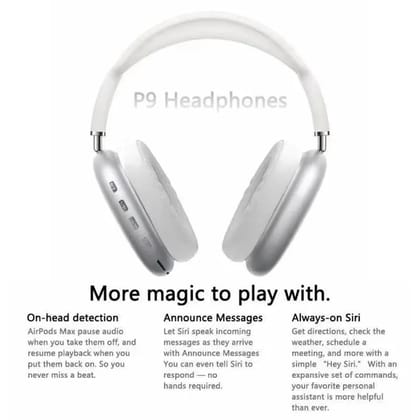 P9 Wireless Bluetooth Headphones with Active Noise Cancellation, HD Stereo Sound, Built-in Mic, 4 Hours Playback, IPX4 Sweat Resistant On-Ear Headset (Multi Color) P9 Wireless Bluetooth Headphones with Active Noise Cancellation, HD Stereo Sound, Built-in Mic, 4 Hours Playback, IPX4 Sweat Resistant On-Ear Headset (Multi Color)