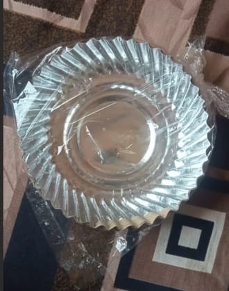 PAPER PLATE SILVER 15RS 24 DISH.